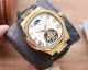 Copy Patek Philippe Nautilus Yellow Gold Bezel Watch 42mm White Dial (7)_th.jpg